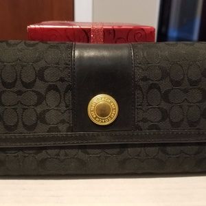 Coach trifold wallet